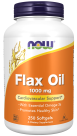 Flax Oil 1000 mg - 250 Softgels Bottle Front