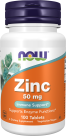 Zinc 50 mg - 100 Tablets Bottle Front