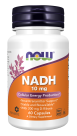 NADH 10 mg - 60 Veg Capsules Bottle Front 