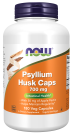 Psyllium Husk 700 mg - 180 Veg Capsules Bottle Front