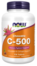 Vitamin C-500 Cherry Chewable - 100 Tablets Bottle Front