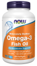 Omega-3, Molecularly Distilled - 200 Softgels Bottle Front