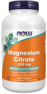 Magnesium Citrate 200 mg - 250 Tablets Bottle Front