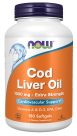 Cod Liver Oil, Extra Strength 1,000 mg - 180 Softgels Bottle Front
