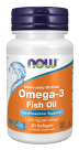 Omega-3, Molecularly Distilled - 30 Softgels Bottle Front