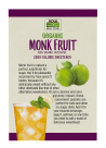 Monk Fruit, Organic - 70 Packets Box Back