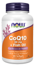 CoQ10 60 mg with Omega-3 Fish Oil - 120 Softgels Bottle Front