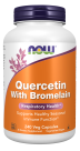 Quercetin with Bromelain - 240 Veg Capsules Bottle Front
