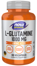 L-Glutamine, Double Strength 1000 mg - 120 Veg Capsules Bottle Front
