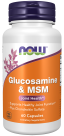 Glucosamine & MSM - 60 Veg Capsules Bottle Front