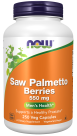 Saw Palmetto Berries 550 mg - 250 Veg Capsules Bottle