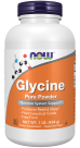 Bottle of Glycine Pure Powder - 1 lb. Bottle Front