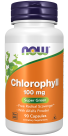 Chlorophyll 100 mg - 90 Veg Capsules Bottle Front