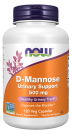 D-Mannose 500 mg - 120 Veg Capsules Bottle Front