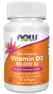 Vitamin D-3 50,000 IU - 12 Softgels Bottle Front