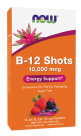 B-12 10,000 mcg - 12: 15 mL (0.5 fl. oz.) Shots Box Front