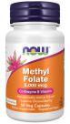 Methyl Folate 5000 mcg - 50 Veg Capsules bottle front