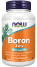 Boron 3 mg - 250 Veg Capsules Bottle Front
