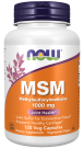 MSM 1000 mg - 120 Veg Capsules Bottle Front