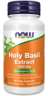 Holy Basil Extract 500 mg - 90 Veg Capsules Bottle Front
