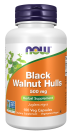 Black Walnut Hulls 500 mg - 100 Veg Capsules Bottle Front