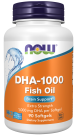 DHA-1000 Brain Support, Extra Strength - 90 Softgels Bottle Front