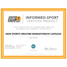 Informed-Sport Certified Product NOW Sports Creatine Monohydrate Capsules
