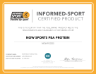 Informed-Sport Certified Product NOW Sports Pea Protein