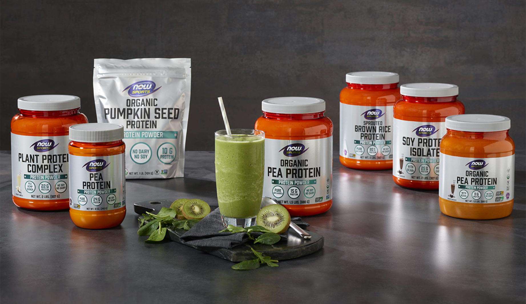 NOW Sports Products, Plant Protein complete, Pea Protein, Pumpkin Seed Protein, Brown Rice Protein, Soy Protein Isolate