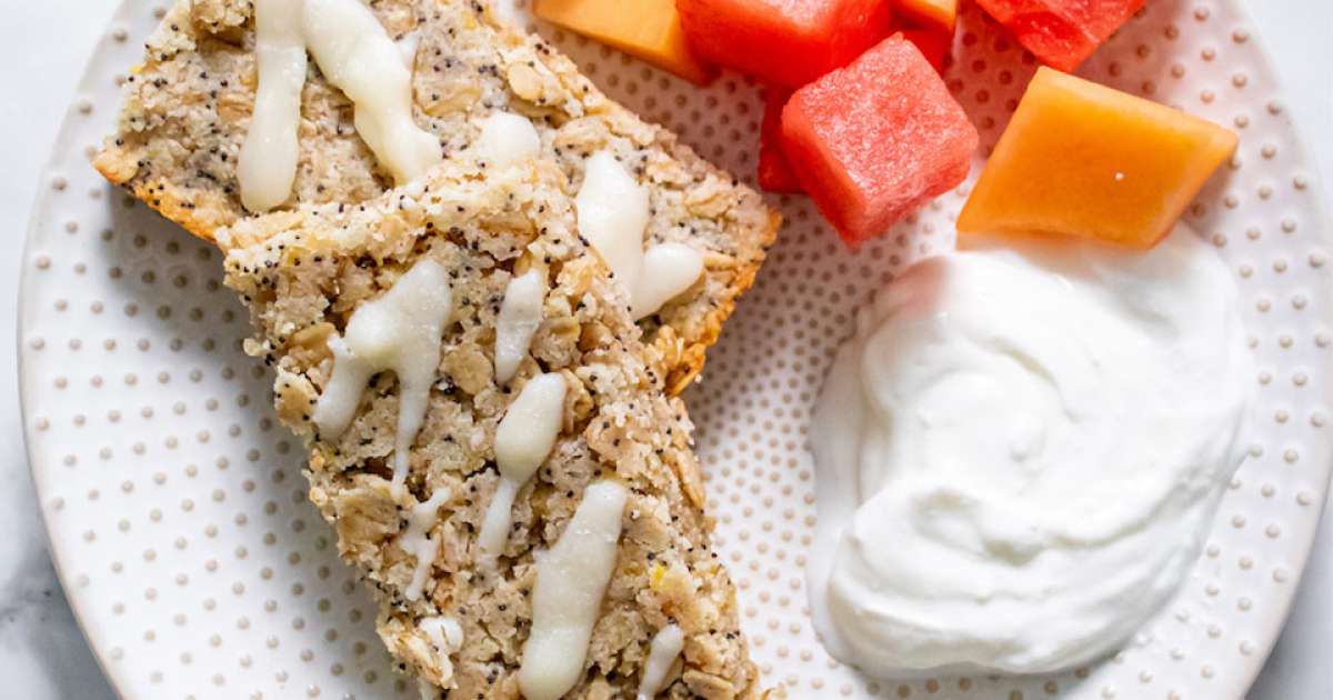 Lemon Poppyseed Oatmeal Bars NOW Foods