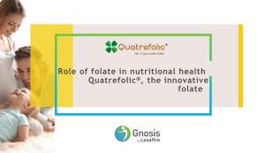 First slide of the webinar: The Role of Folate in Nutritional Health - Quatrefolic®, the Innovative Folate