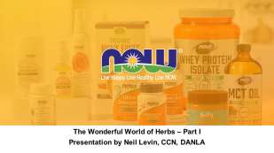 The wonderful world of Herbs with now products in the orange faded background