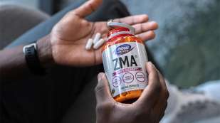 NOW Sports ZMA being poured into hand