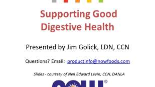 Supporting Good Digestive Health Slide Show First Slide