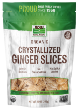 Pouch of Ginger Slices, Crystallized & Organic - 12 oz.