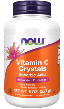 Vitamin C Crystals - 8 oz. Powder Bottle Front