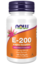 Vitamin E-200 D-Alpha Tocopheryl - 100 Softgels Bottle Front
