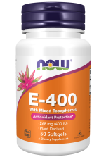 Vitamin E-400 With Mixed Tocopherols - 50 Softgels Bottle Front