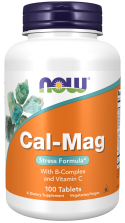 Cal-Mag Stress Formula - 100 Tablets Bottle Front