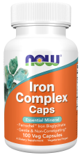 Iron Complex Caps - 100 Veg Capsules Bottle Front