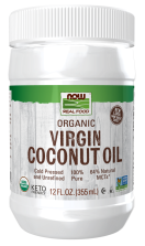 Virgin Coconut Cooking Oil, Organic - 12 fl. oz. Bottle Front