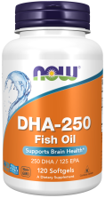 DHA-250 - 120 Softgels Bottle Right