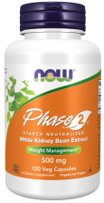 Phase 2 500 mg - 120 Veg Capsules Bottle Front