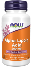 Alpha Lipoic Acid 250 mg - 60 Veg Capsules Bottle Front