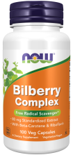 Bilberry Complex - 100 Veg Capsules Bottle Front