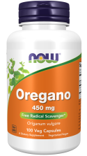 Oregano 450 mg - 100 Veg Capsules Bottle Front