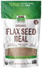 Flax Seed Meal, Organic - 12 oz. Bag Front