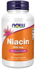 Niacin 500 mg - 100 Capsules Bottle Front