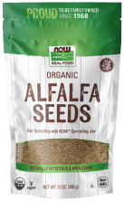 Alfalfa Seeds, Organic - 12 oz. Bag Front