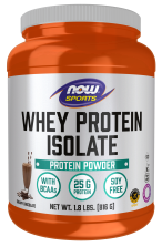 Whey Protein Isolate, Creamy Chocolate Powder - 1.8 lbs. Bottle Front